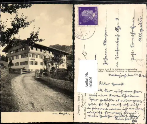 663606,Jungholz i. Tirol Sporthotel Adler