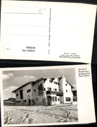 663684,Foto Ak Jungholz Sporthotel Sorgschrofen Winteransicht