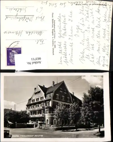 663711,Foto Ak Reutte Sporthotel Tirolerhof pub Risch-Lau 4963