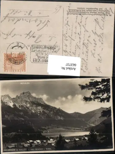 663737,Haldensee u. Haller a. Haldensee Nesselwängle