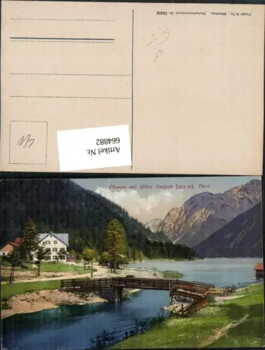 664882,Breitenwang Plansee mit Hotel Seespitz pub Purger Co 13482
