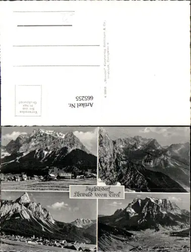 665255,Mehrbild Ak Zugspitzdorf Ehrwald i. Tirol Seilbahn Gondel