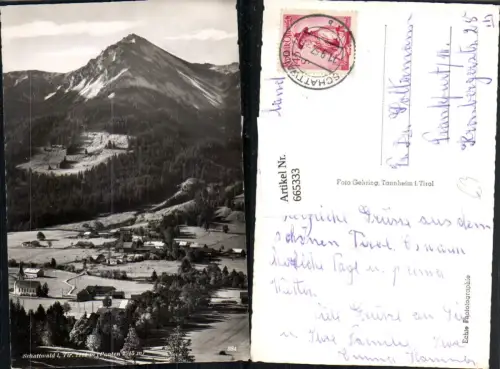 665333,Foto Ak Schattwald i. Tirol Ponten