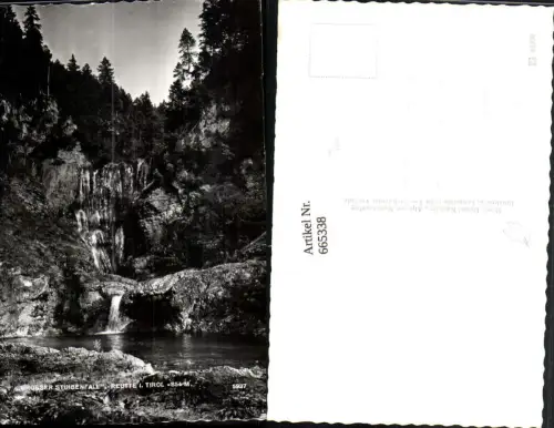 665338,Foto Ak Grosser Stuibenfall Reutte i. Tirol Wasserfall