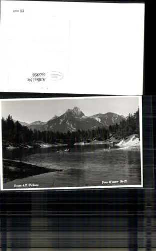 665998,Foto Ak Reutte i. Tirol Urisee Ruderboot