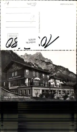 667676,Foto Ak Haller a. Haldensee Hotel Alpenhof Nesselwängle