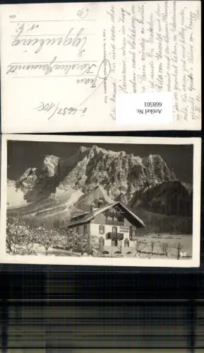 668501,Foto Ak Ehrwald i. Tirol Pension Alpenhof im Winter