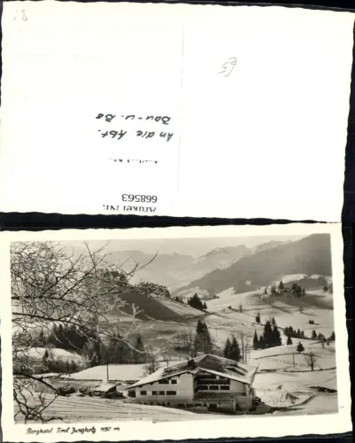 668563,Foto Ak Berghotel Tirol Jungholz im Winter