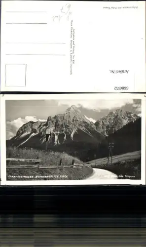 668652,Foto Ak Fernpassstraße Sonnenspitze Biberwier pub Risch-Lau 4941