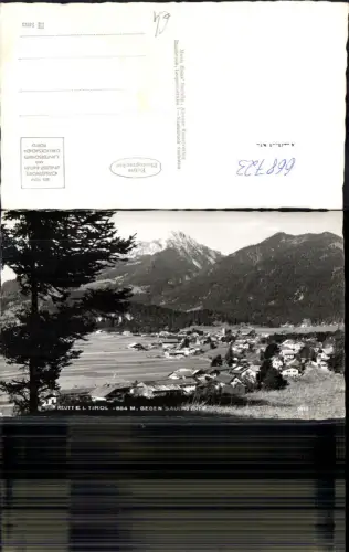 668723,Foto Ak Reutte i. Tirol geg. Säuling