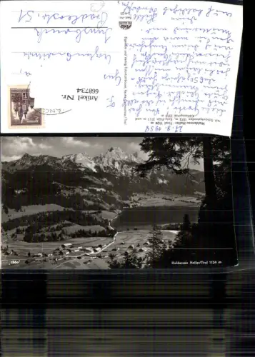 668734,Foto Ak Haller a. Haldensee Nesselwängle mit Schartschrofen
