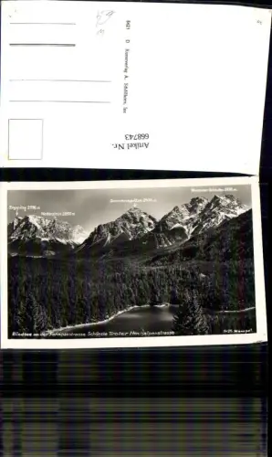 668743,Foto Ak Blindsee a. d. Fernpassstraße Biberwier