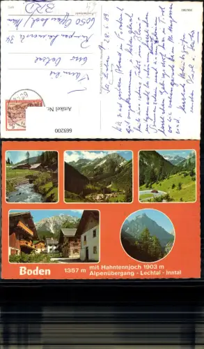 669200,Mehrbild Ak Pfafflar Boden mit Hahntennjoch Lechtal Inntal