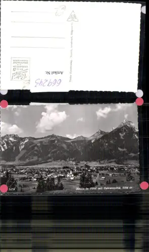 669243,Foto Ak Reutte in Tirol mit Gehrenspitze