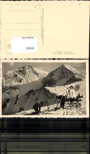 669262,Foto Ak Schattwald i. Tiro,l Poaten u. Bscheisser Tourengeher Wintersport