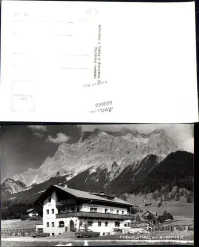 680060 Zugspitze Ehrwald Tirol Oldtimer Haus Pension Tirolerhof