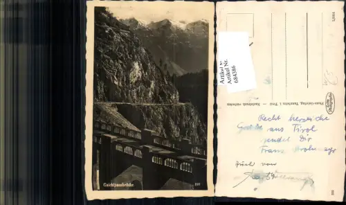 684386 Gaichtpassbrücke Brücke b. Weißenbach am Lech Nesselwängle