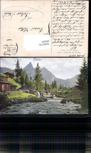 685839 Partie bei Ehrwald m. Zugspitze Mühle an der Loisach