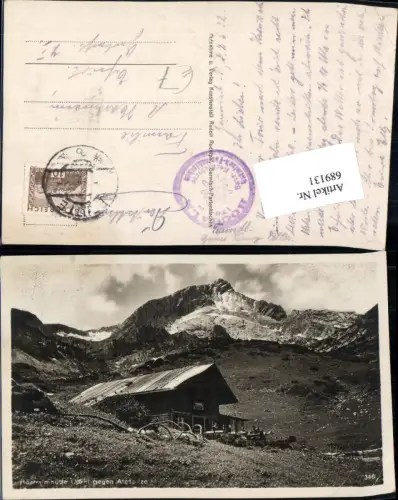 689131 Hochalm Hütte bei Reutte Garmisch Partenkirchen Hüttenstempel