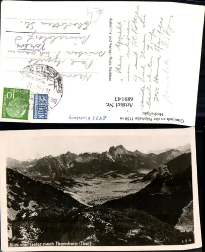 689143 Iseler Tannheim Tirol Blick Oberjoch Hindelang