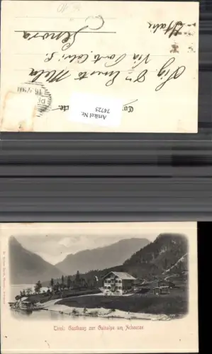74725,Achensee Gasthaus z Gaisalpe 1901