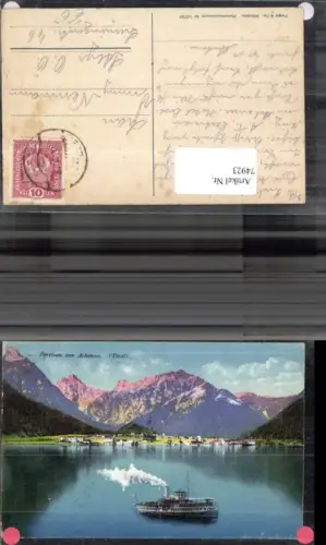 74923,Pertisau am Achensee Ansicht m. Dampfer pub Purger Co 10750