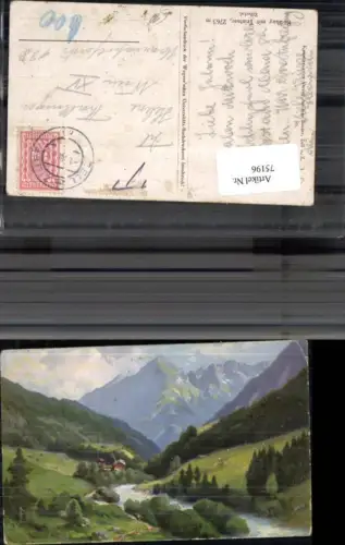 75196,Litho Roßhag mit Tristner Zillertal 1923 Ginzling Mayrhofen