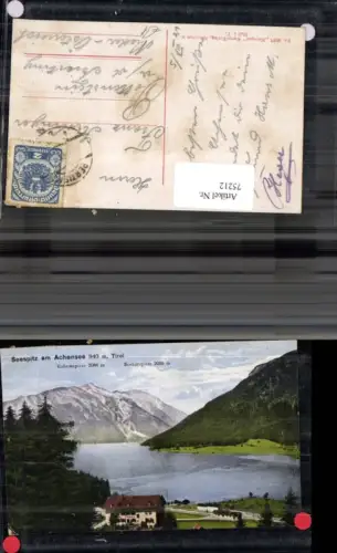 75212,Litho Seespitz a. Achensee 1921 Eben Pertisau