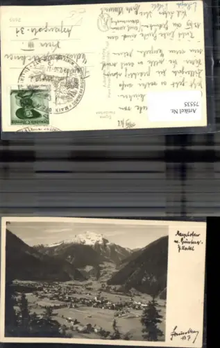 75535,Mayrhofen m. Grünberg Zillertal Totale 1956 pub Hruschka