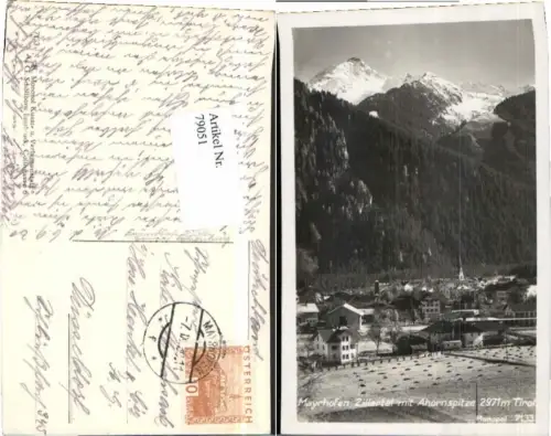 79051,Mayrhofen im Zillertal Teilansicht 1930