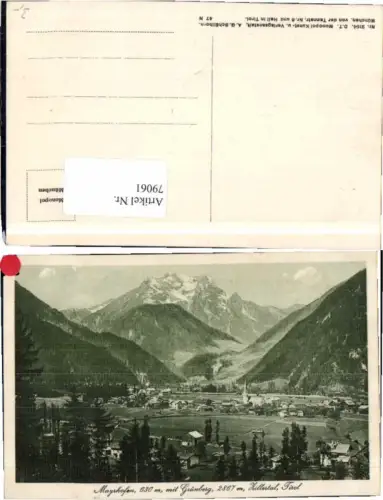 79061,Mayrhofen m. Grünberg Zillertal