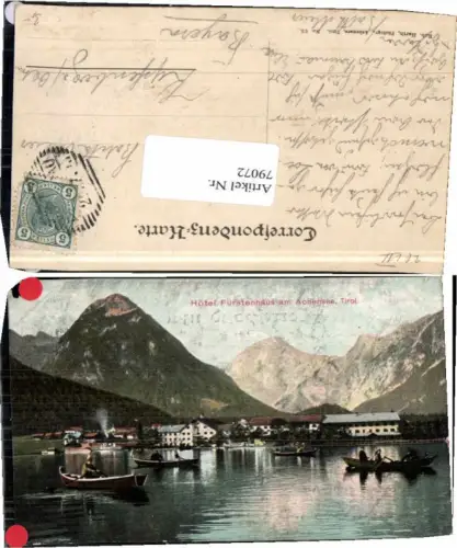 79072,Hotel Fürstenhaus Pertisau Achensee Boot am See