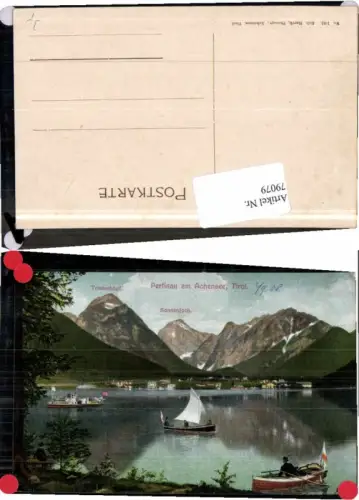 79079,Pertisau am Achensee Boote 1908 pub Harth 102