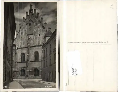 81289,Schwaz Strassenpartie im Ort 1930