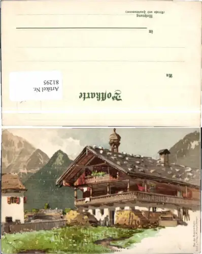 81295,Künstler Litho Pertisau am Achensee Fischerhaus signiert