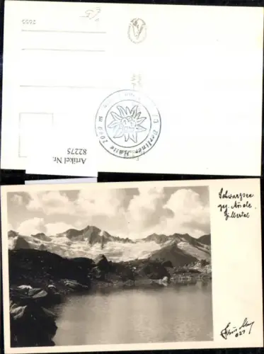 82275,Foto Ak Schwarzsee geg. Mösele Zillertal pub Hruschka 827