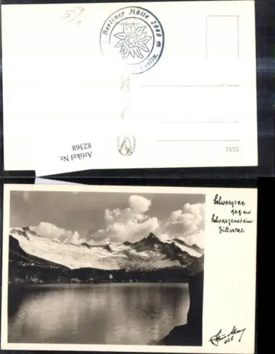 82368,Foto Ak Schwarzsee geg. Schwarzenstein Zillertal pub Hruschka 826