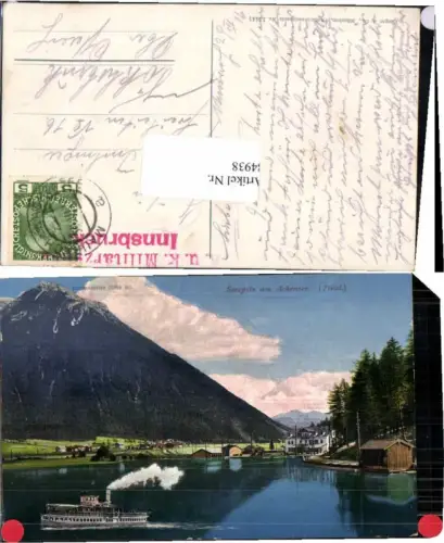84938,Seespitz Achensee Pertisau Dampfer Purger Co 13441