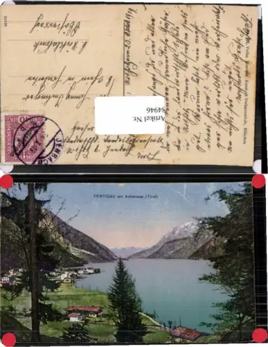 84946,Pertisau am Achensee 1919 Tolle COLOR