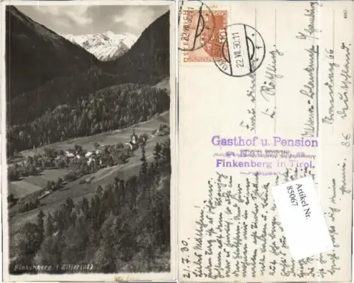 85067,Finkenberg Zillertal Ortsansicht pub Maidler