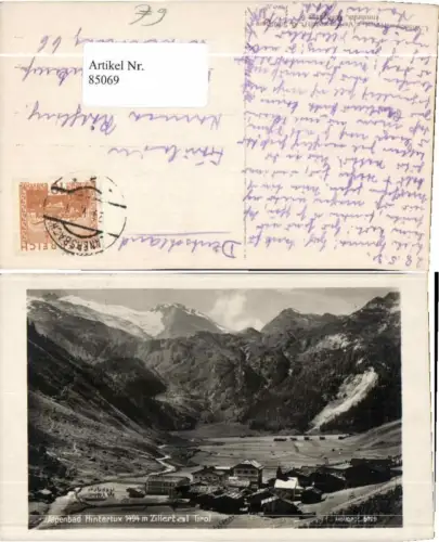 85069,Hintertux Zillertal Tirol 1931
