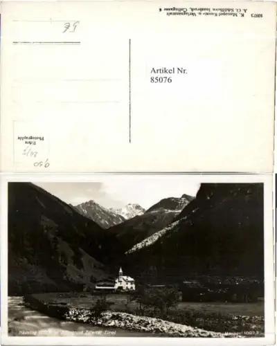 85076,Häusling im Zillertal Zillergrund Mayrhofen