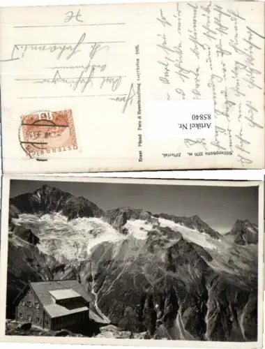 85840,Stillupphütte Zillertal b. Mayrhofen 1929