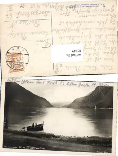 85849,Pertisau am Achensee Boot Wegpartie 1928