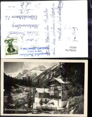 89355,Foto Ak Ginzling Mayrhofen Alpengasthof Breitlahner Zillertal Bes. Rosa Eder