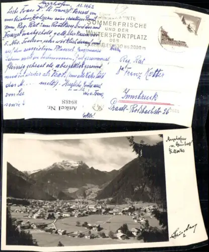 89488,Foto Ak Mayrhofen m. Grünberg Zillertal pub Hruschka 2