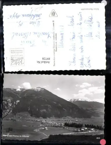 89728,Foto Ak Uderns u. Finsing i. Zillertal Totale