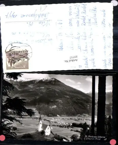 89737,Foto Ak St Pankraz Uderns i. Zillertal Ansicht Kirche