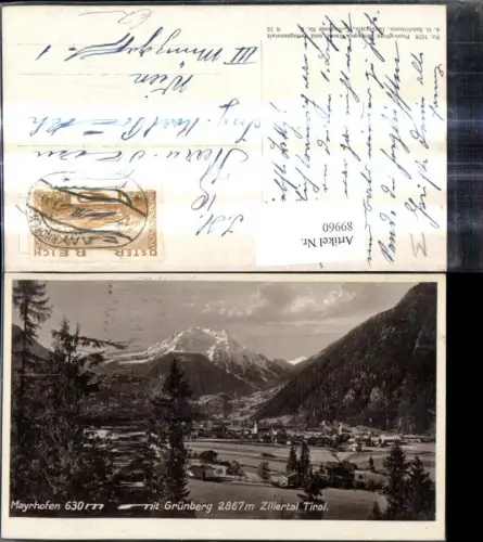 89960,Mayrhofen m. Grünberg Zillertal