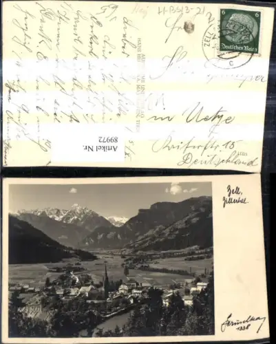 89972,Foto Ak Zell i. Zillertal pub Hruschka 1338
